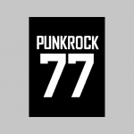 Punkrock 77 hrubá mikina na zips s kapucou stiahnuteľnou šnúrkami